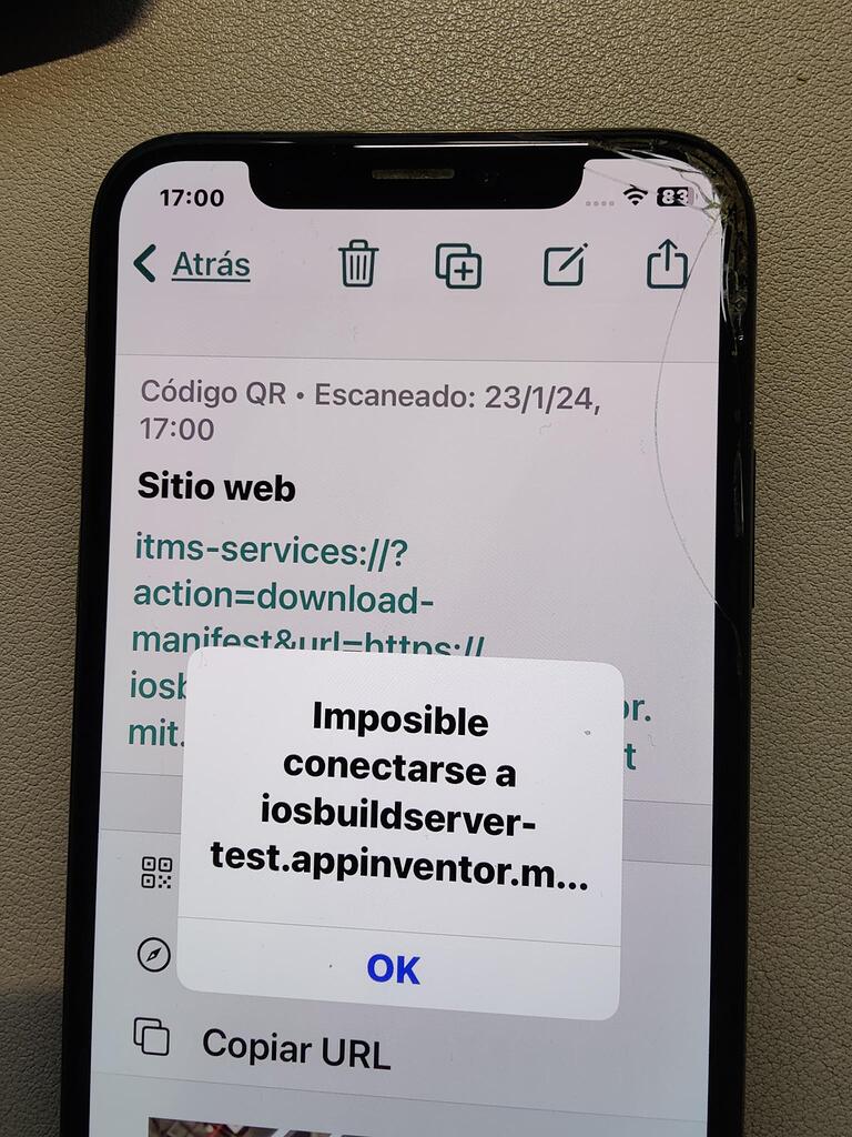 Connect Error When Instala Ipa Files App Inventor For Ios Mit App