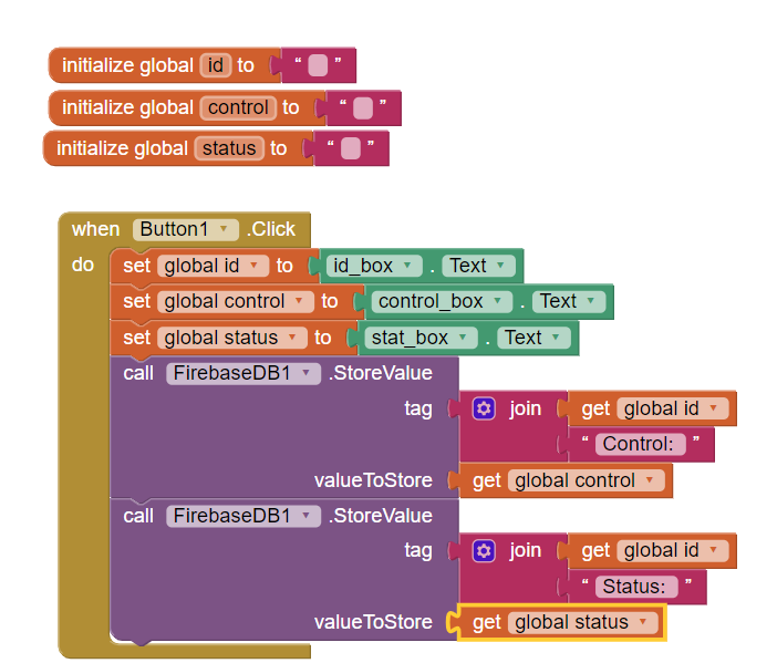 Writing Values To Firebase Using Mit App Inventor - Mit App Inventor Help - Mit  App Inventor Community