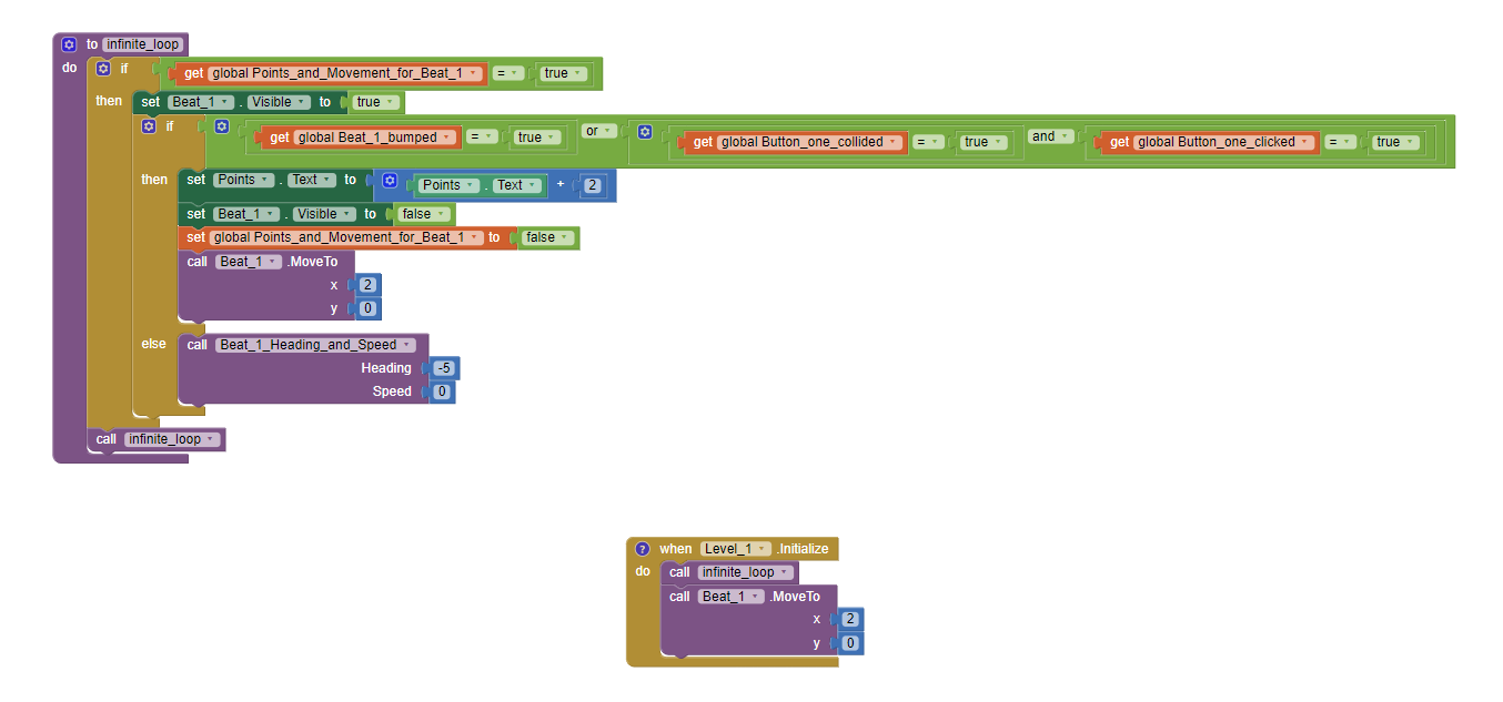 Can I use procedures to make an infinite loop MIT App Inventor