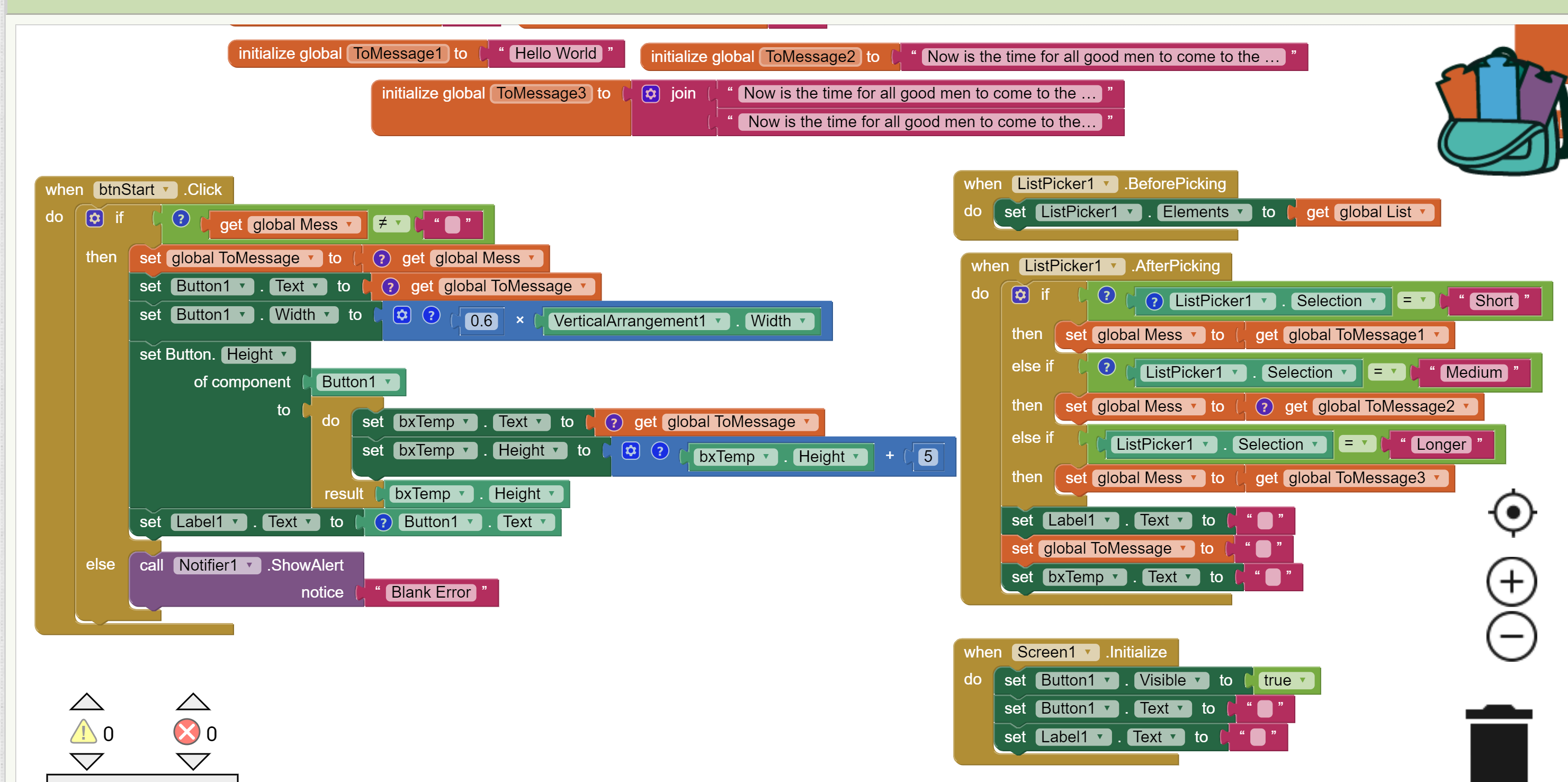 Change label text - MIT App Inventor Help - MIT App Inventor Community