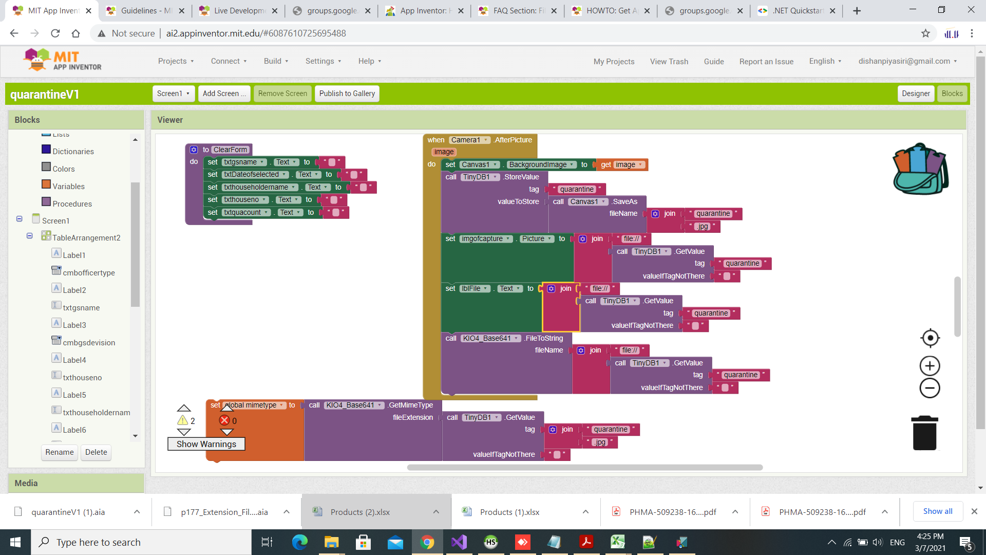 Upload Image to Google Drive - MIT App Inventor Help - MIT App Inventor  Community