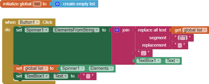 User Defined Spinner - MIT App Inventor Help - MIT App Inventor