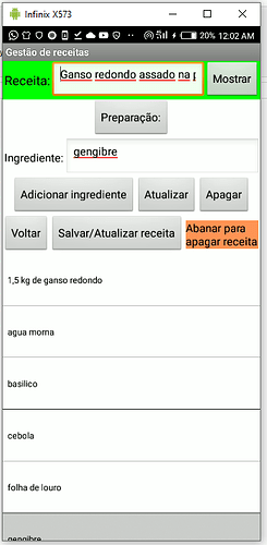 Long recipe not visible with ingredients list scrollable