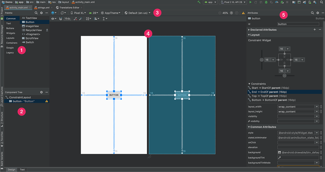 Программа для андроид layout