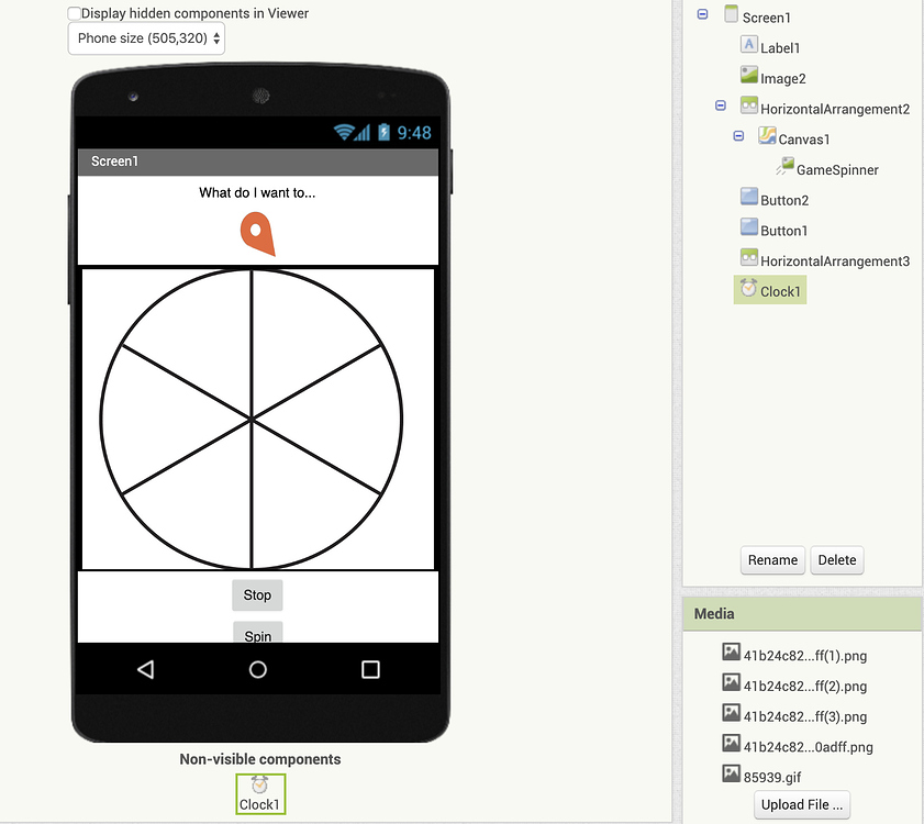 Game Spinner code - MIT App Inventor Help - MIT App Inventor Community