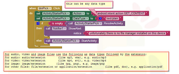 Picking files from the SD Card with App Inventor