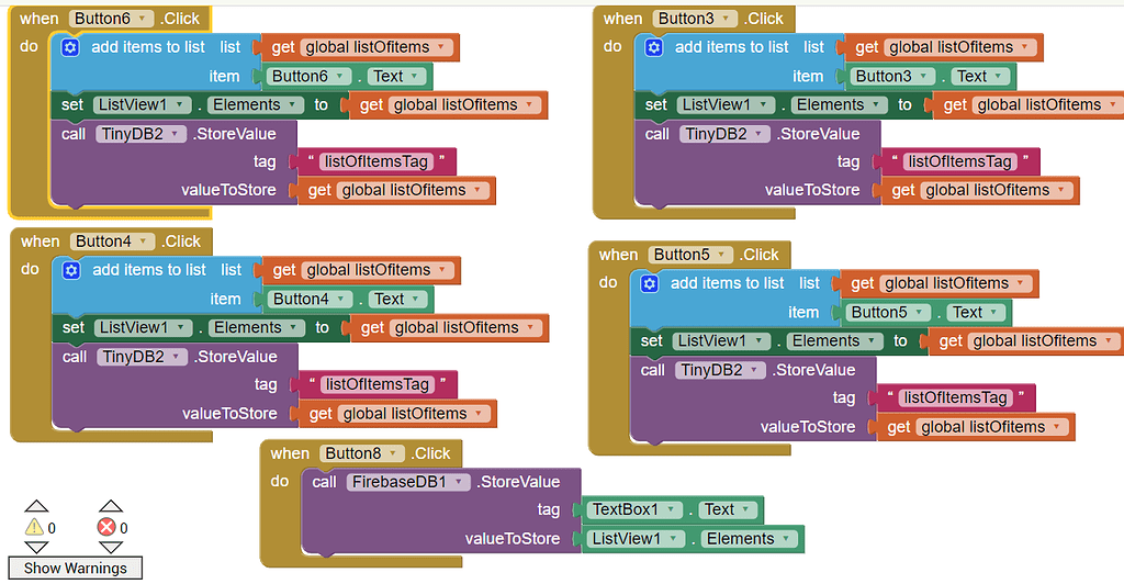 TinyDB Unable To Clear ListView MIT App Inventor Help MIT App Inventor Community