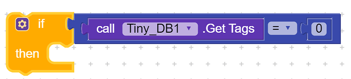 Get tags to indicate tinydb is empty