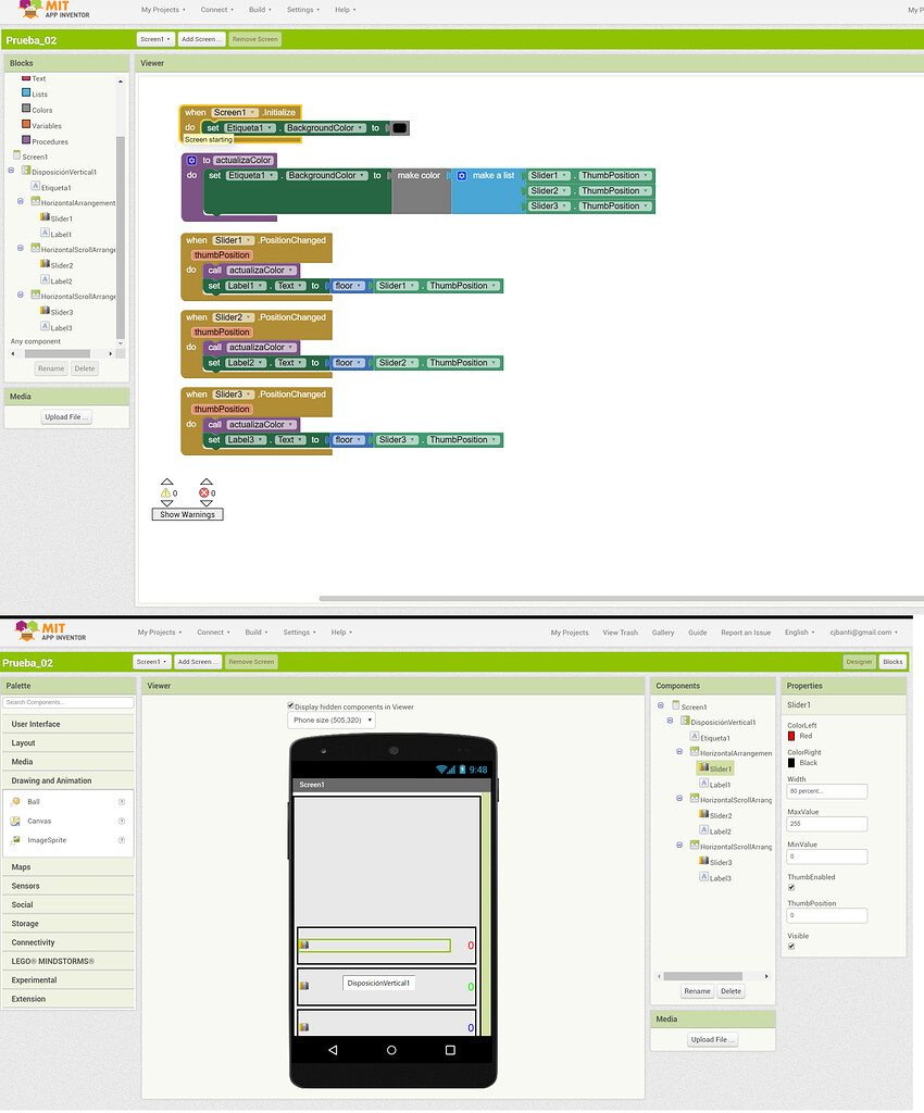 Multiple Sliders problem MIT App Inventor Help MIT App Inventor