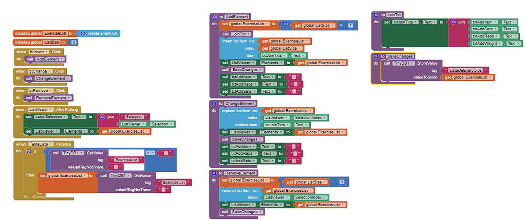 Use many text boxes to add text for 1 item in a list - MIT App Inventor ...
