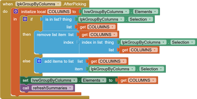 when  lpkGroupByColumns .AfterPicking do