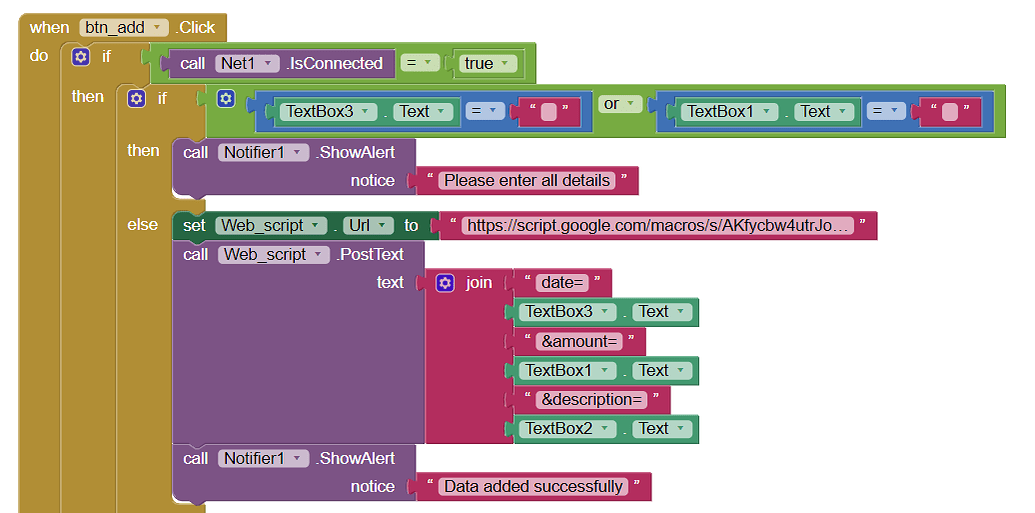 WEB PUT for google sheet? MIT App Inventor Help MIT App Inventor
