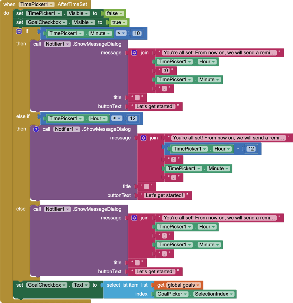 Changing From 24 To 12 Hour Time TimePicker MIT App Inventor Help 