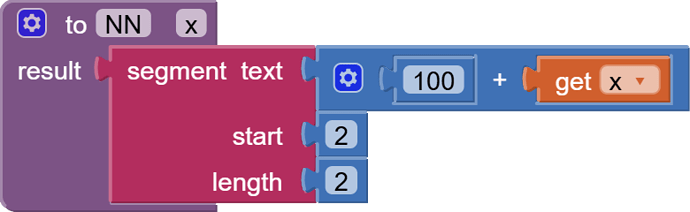 to NN   x result