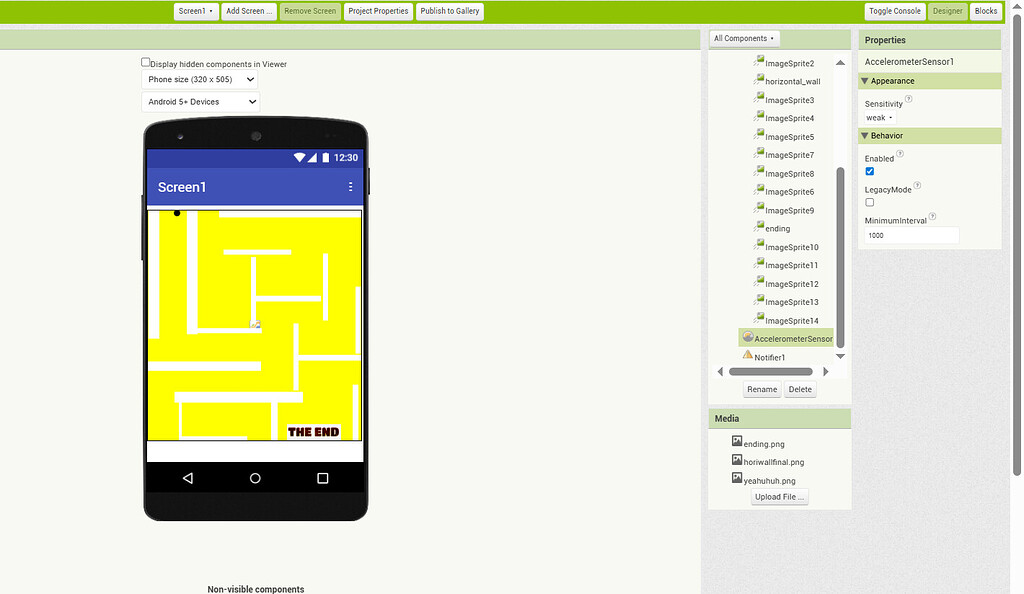 Slowing the ball in maze game - MIT App Inventor Help - MIT App ...