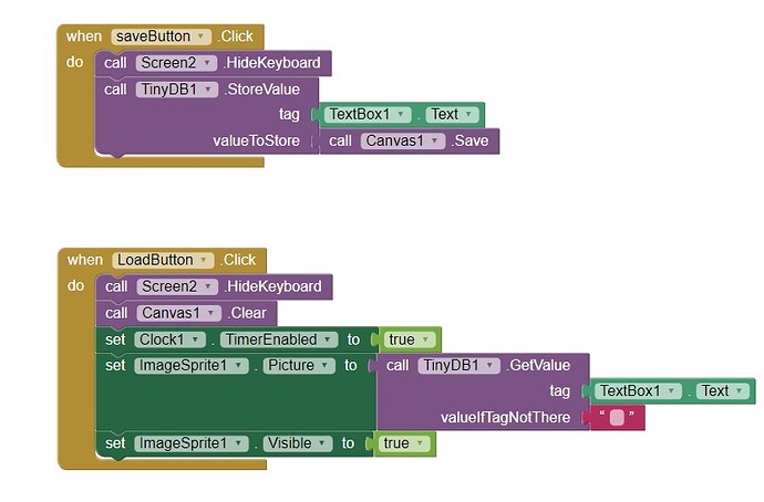 save and load blocks