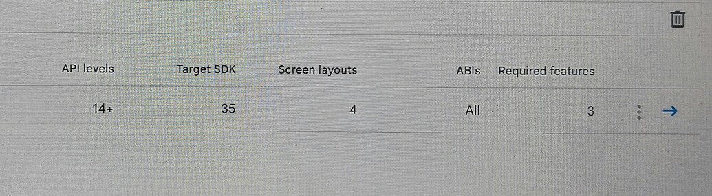 APP MUST TARGET ANDROID 15 API LEVEL 35 OR HIGHER MAUI visual data 8