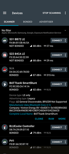 nRF scanner - Smartshunt BLE info (2)