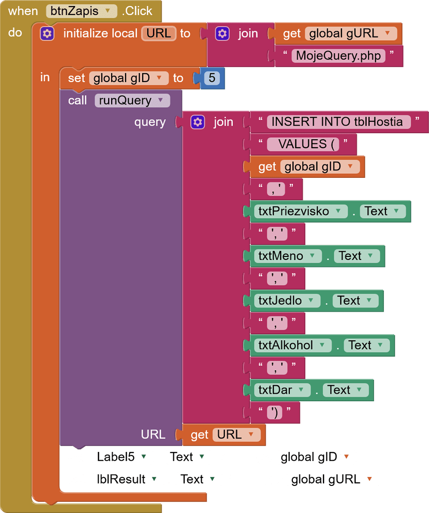 Mysql bad request mit app inventor help mit app inventor community