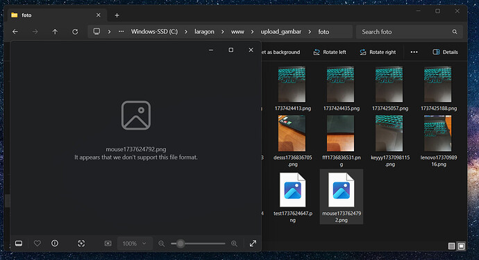 can't open image