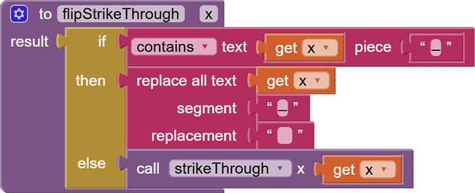 flipStrikeThrough