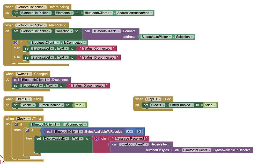 Connecting keypad to an app and sending input data through Bluetooth