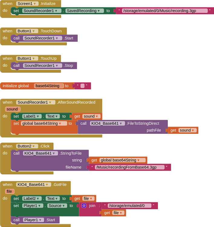 Sound to string/base64 MIT App Inventor Help MIT App Inventor Community