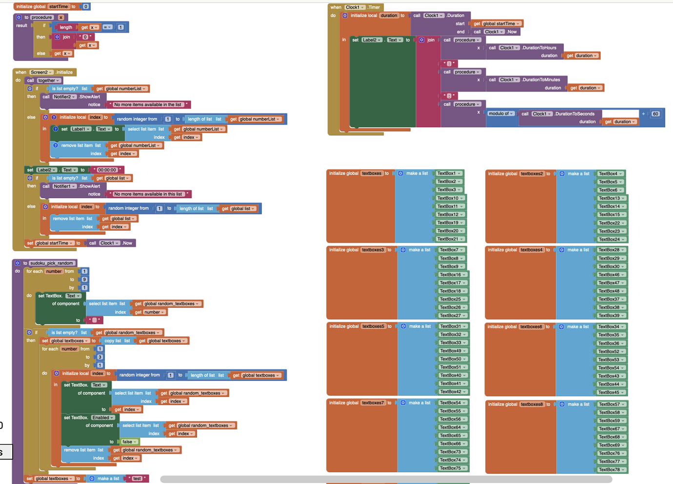 list index app inventor