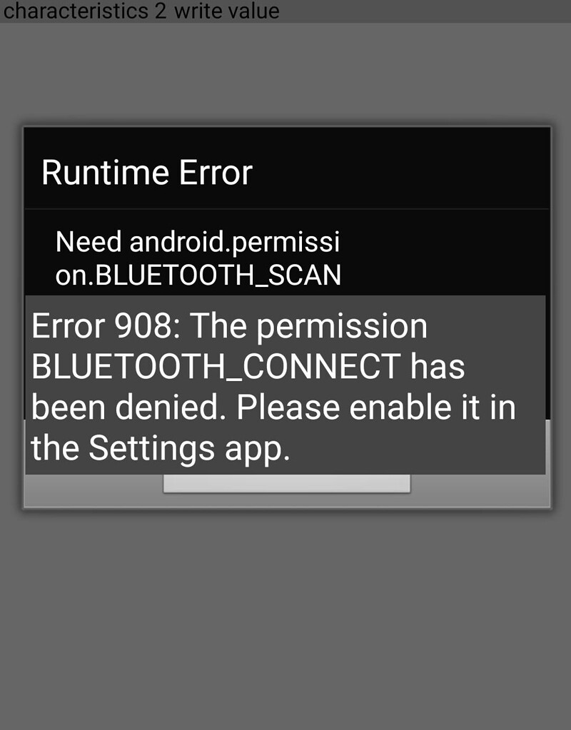 Bluetooth Permission Denied Mit App Inventor Help Mit App Inventor Community 1036