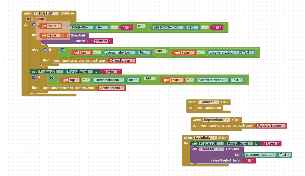 Login Signup Problems With Admin MIT App Inventor Help MIT App 