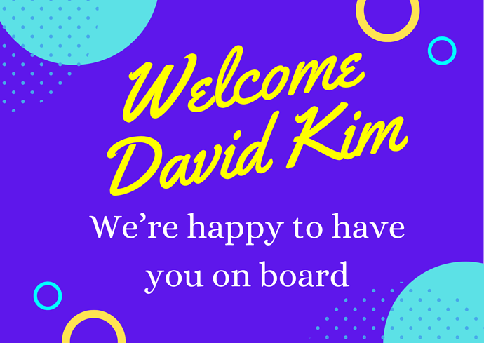 Welcome David Kim