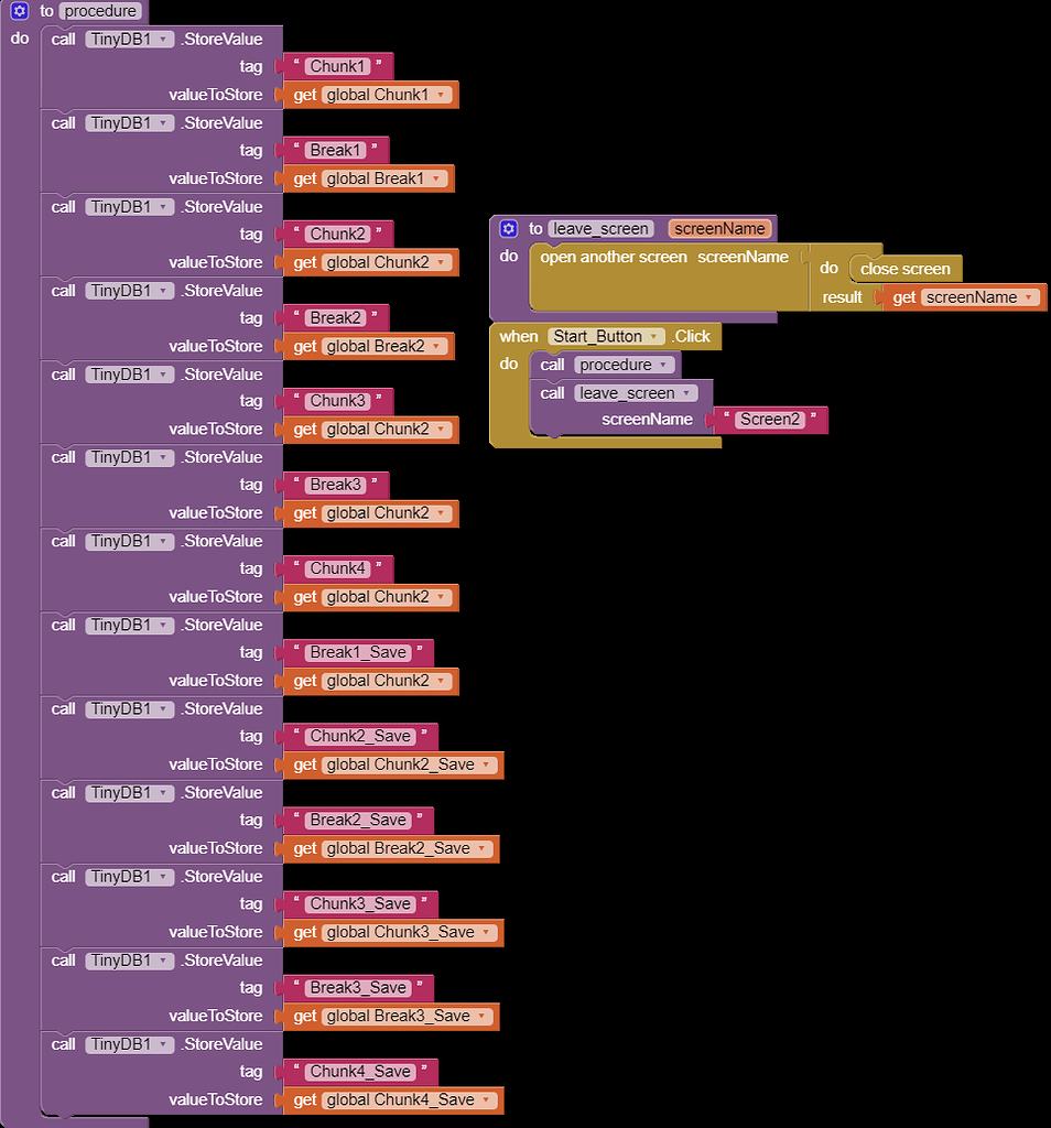 My app keeps crashing whenever I switch screens MIT App Inventor Help
