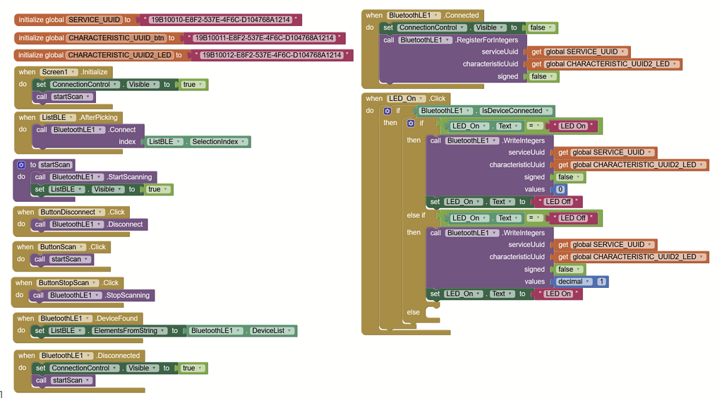 Connecting Through Bluetooth BLE - MIT App Inventor Help - MIT App ...