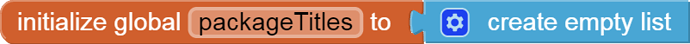 initialize global packageTitles to
