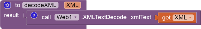 to decodeXML   XML result