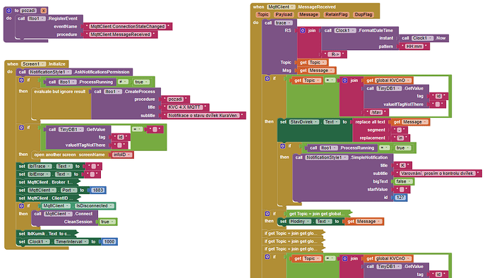 mqtt and notification