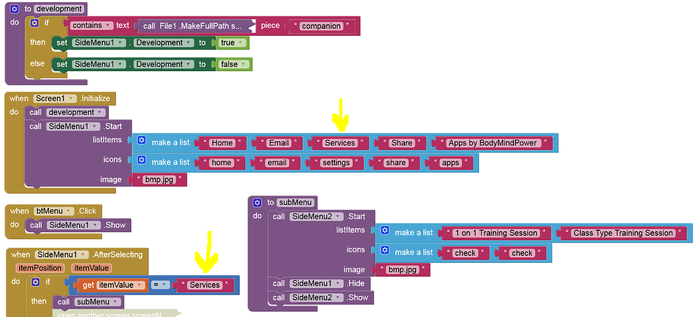 Adding Submenu in Side bar MIT App Inventor Help MIT App Inventor