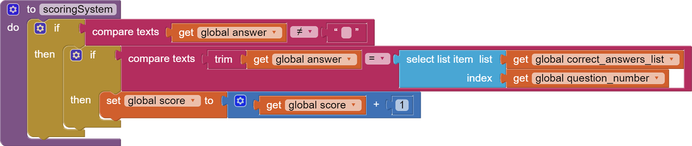 Get my scoring system to work - General Discussion - MIT App Inventor ...