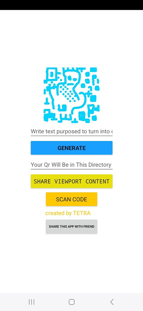 QR Generator(text) + Scanner [FREE](alpha) - App Showcase - MIT App ...