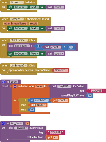 Screen1 blocks
