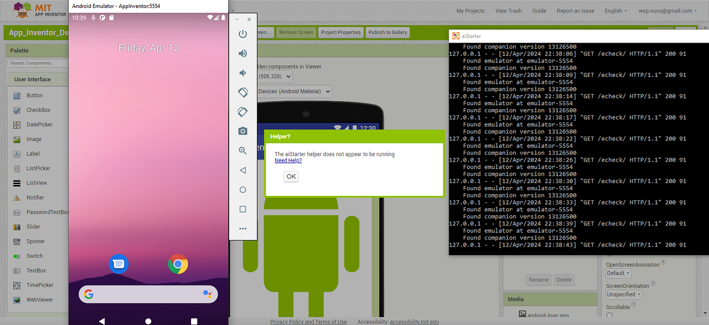Can't get emulator to Work - MIT App Inventor Help - MIT App Inventor ...