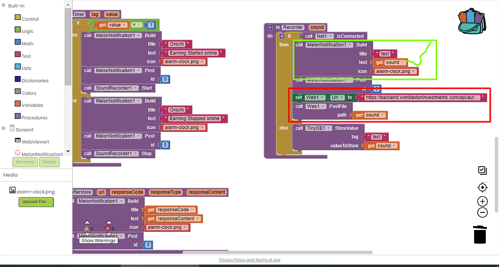 Web1.PostFile not working for multipart/form-data - MIT App Inventor ...