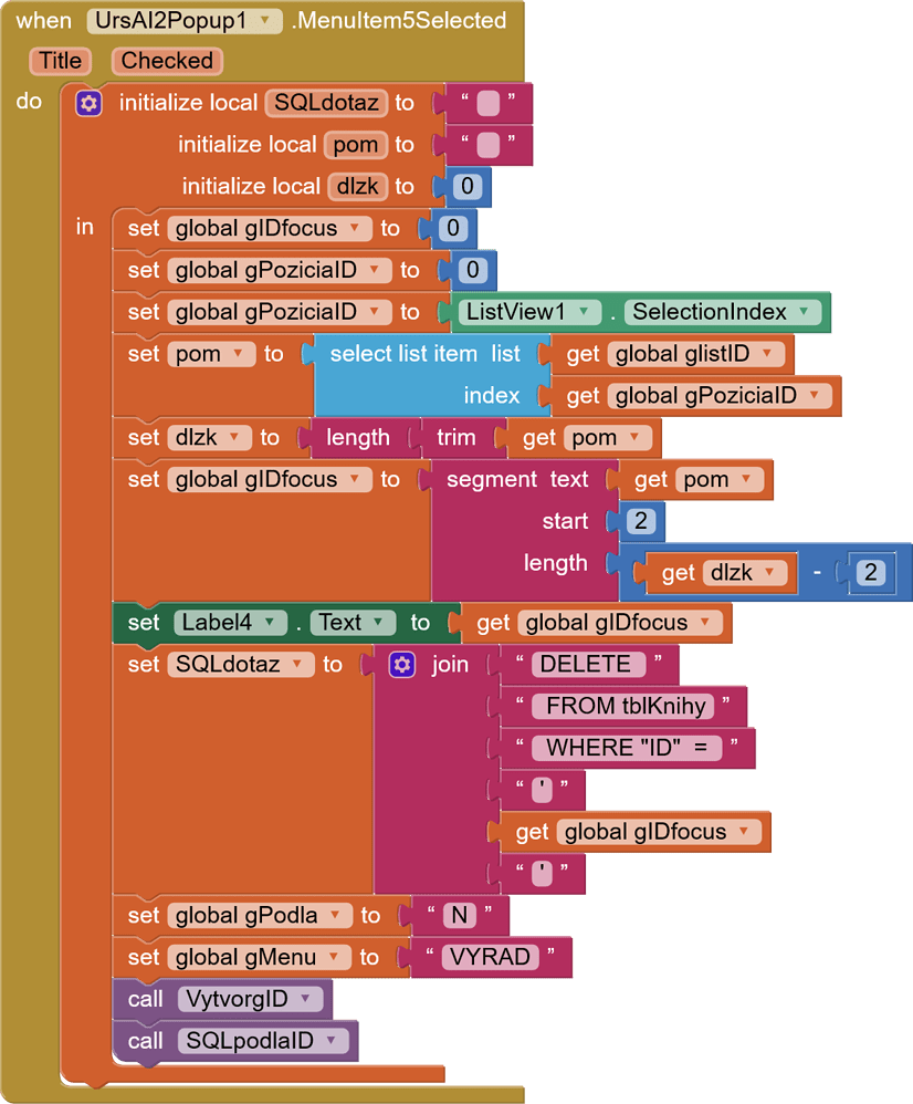 Sqlite Delete Value