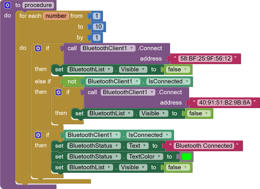 Need To Connect To Either Of The Esp32 Devices In Range Using Bluetoothclient Mit App 1553