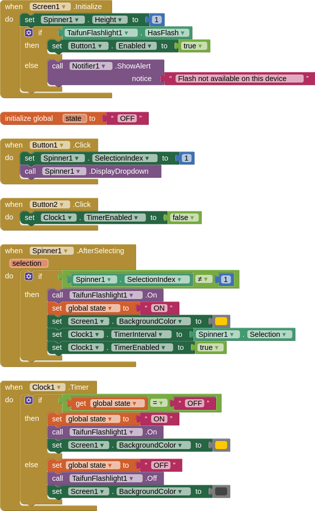 Flashlight blink timed MIT App Inventor Help MIT App Inventor Community