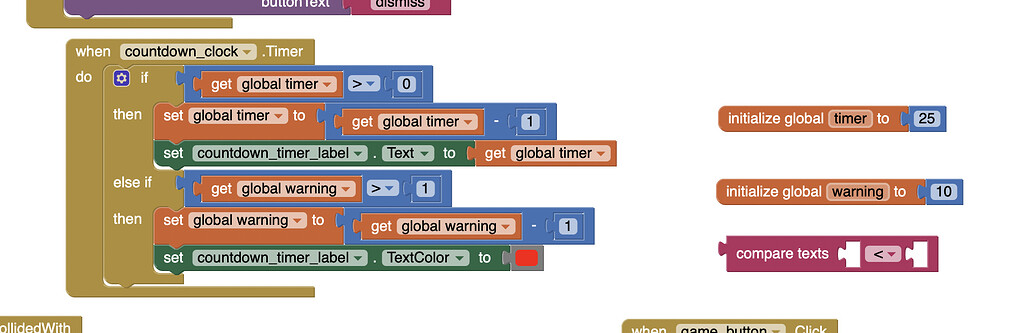 mit scratch - Timer doesn't stop at green color - Stack Overflow