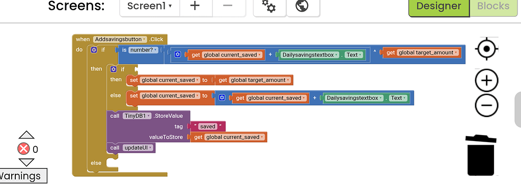 Block not fitting in if block - MIT App Inventor Help - MIT App ...