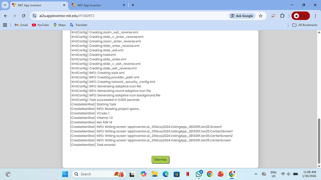 Please help me how to fix this. It shows build failed in apk option ...