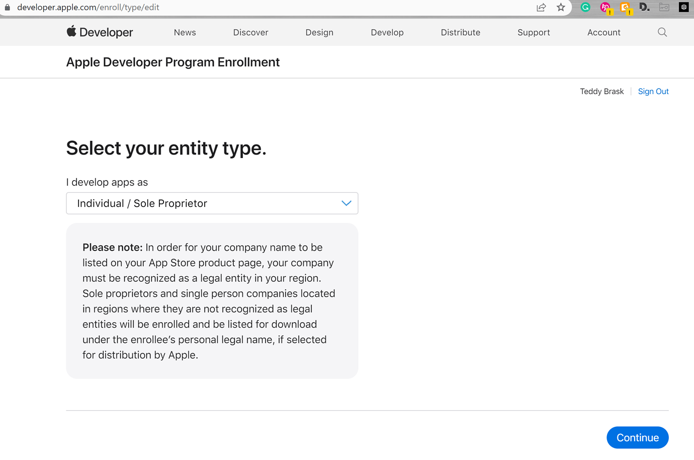 Error In Apple Developer Enrollment Unknown Error Occurred App