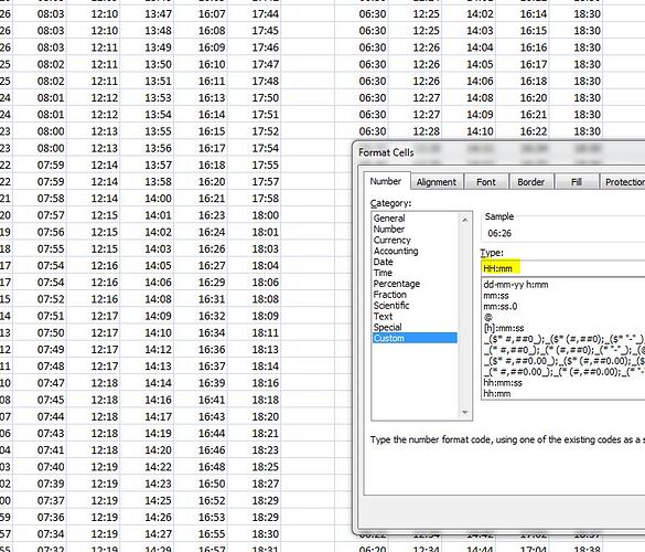 Time format